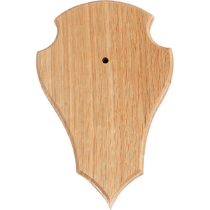 Buck Trophy plate 20x13cm, Oak