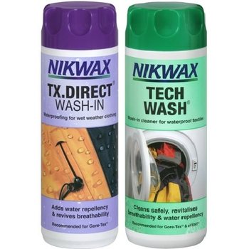 Nikwax Tuplapakkaus Tech Wash + TX. Direct