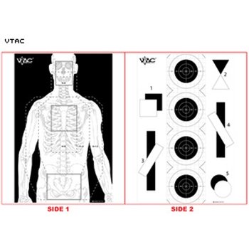 Law Enforcement Targets Double Sided Advanced Training Target (Paper)