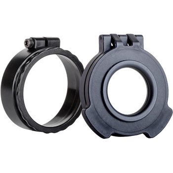Tenebraex UAC103-CCR, Clear Tactical Clear Flip Cover with Adapter Ring, Ocular, Black in color. Double Tab Cover.