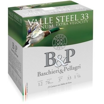 B&P Valle Steel Magnum 12/76 33 g 25 kpl