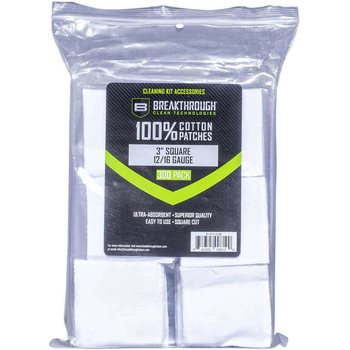 Breakthrough Square Cotton Patches - 3" x 3" - 300pcs / Pack with Plastic Tray