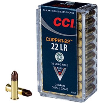 CCI .22 LR Copper 1,36g 50 st