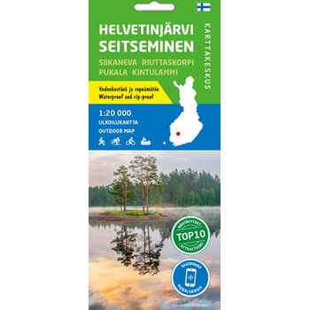 Helvetinjärvi Seitseminen 1:20 000, vedenkestävä ulkoilukartta 2020