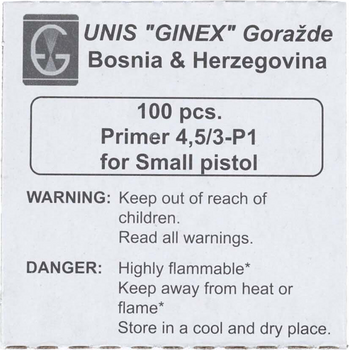 Ginex Pieni Pistoolin Nalli 100 kpl