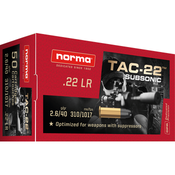 Norma .22 LR Subsonic 50kpl