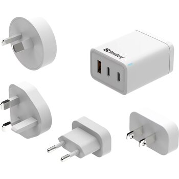 Sandberg 3in1 TravelCharger USB-C/A 65W