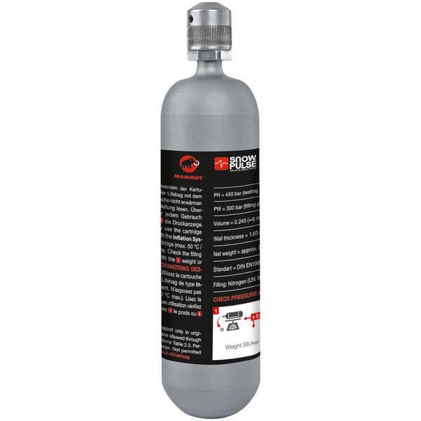 Mammut Cartridge Non-Refillable 300 Bar Steel