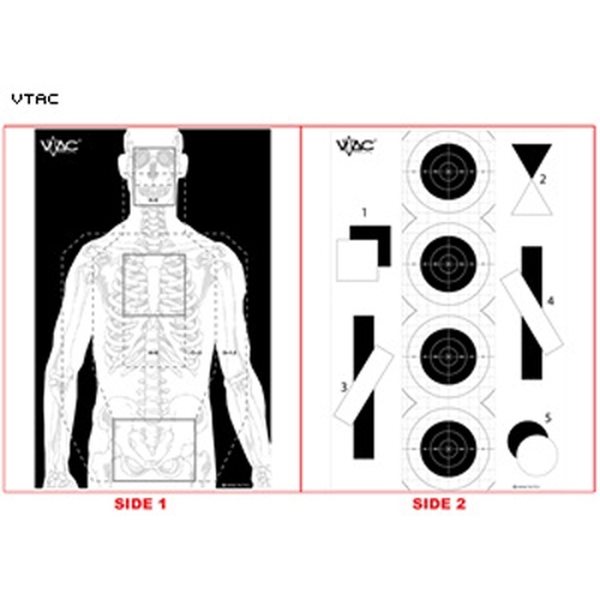 Law Enforcement Targets Double Sided Advanced Training Target (Paper)