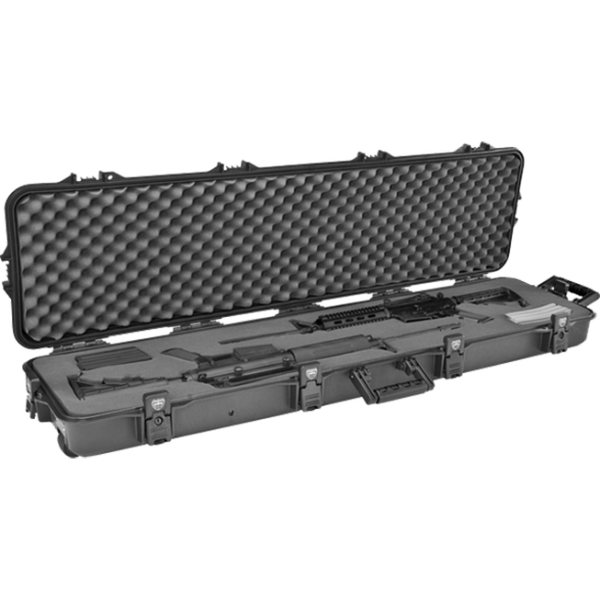 Plano 52" AW Case w/ Foam and Wheels - Black Latches/Handle, UPC, Blank Insert