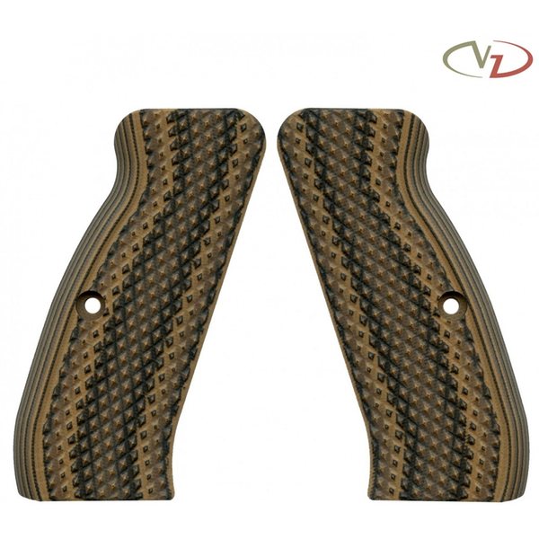 VZ Grips CZ 75 Diamond Backs Hyena Brown G10