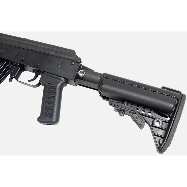 VLTOR AK-47, 5-position Receiver Extension w/ Storage Compartment. Fits sheet metal/ fixed stock only.