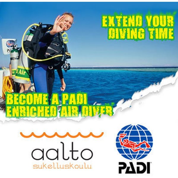PADI Special offer: Enriched Air Diver (Nitrox) -limited amount!