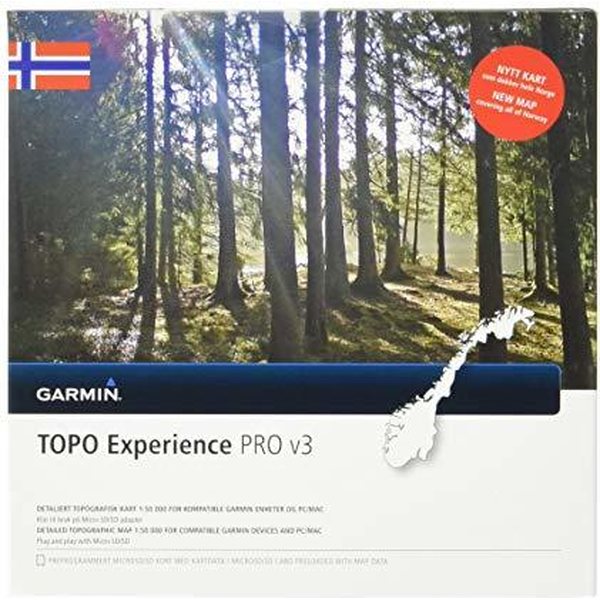 Garmin TOPO Norway Experience PRO v3 microSD/SD-kortilla