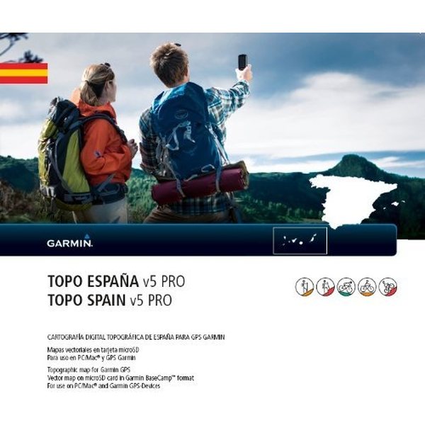 Garmin TOPO Espana v5 PRO MicroSD/SD-kortilla