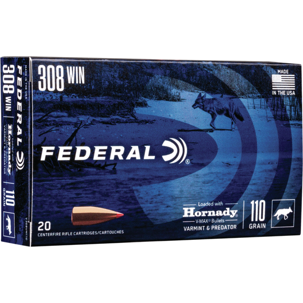 Federal .308 Win Varmint Predator V-Max 7,15g / 110gr 20uds