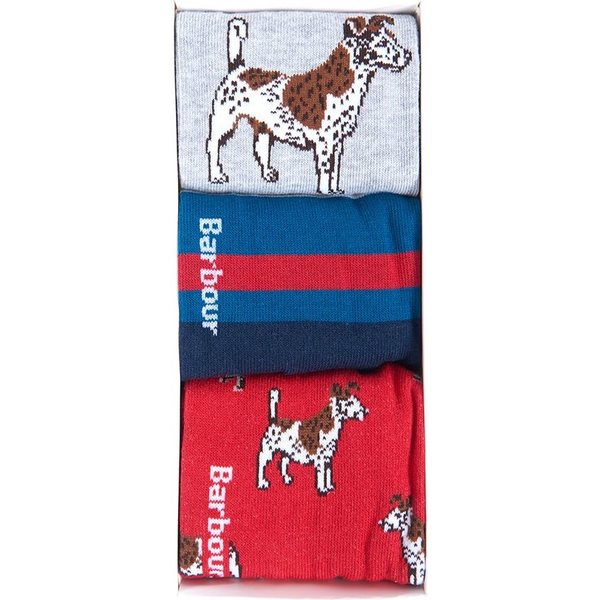 Barbour Dog Stripe Sock Gift Box