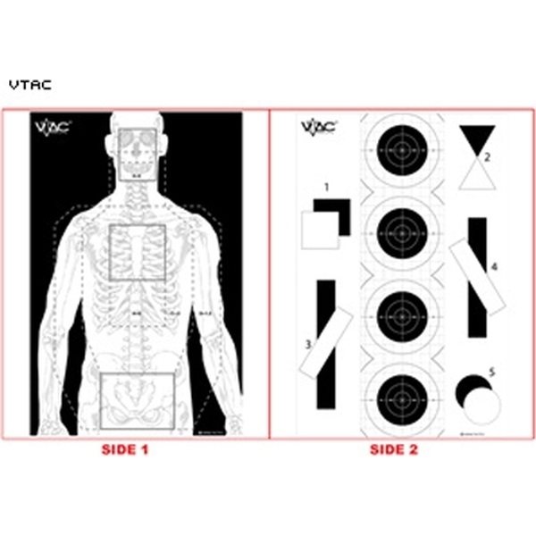 Law Enforcement Targets Double Sided Advanced Cardboard Training Target