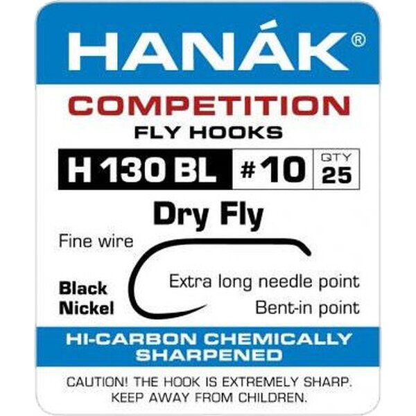 Hanak Competition H130BL Dry Fly, 25 stuks
