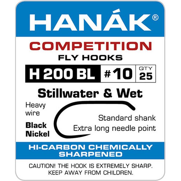 Hanak Competition H200BL Stillwater & Wet Fly, 25 stck