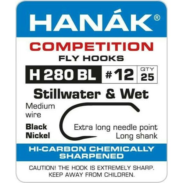 Hanak Competition H280BL Stillwater & Wet Fly, 25 stck