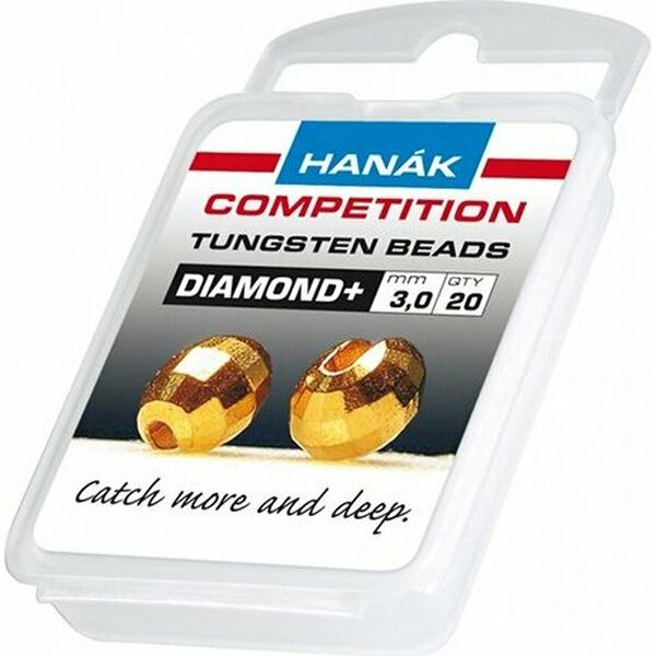 Hanak Competition Tungsten Beads Diamond+, 20 個数