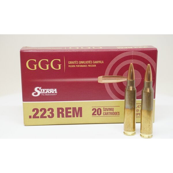 GGG .223Rem Sierra Match King HPBT 77gr / 4.99g / 20 個数