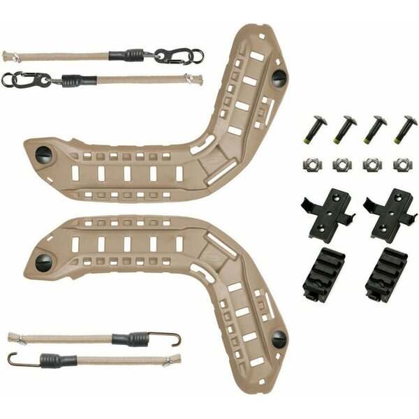 Ops-Core FAST, MT, Super High Cut, Skeleton Rails with Bungees including 22 mm Hardware Kit