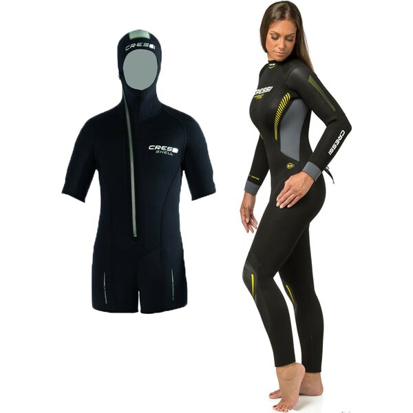 Cressi Fast 5mm + Shell Jacket 5mm Womens