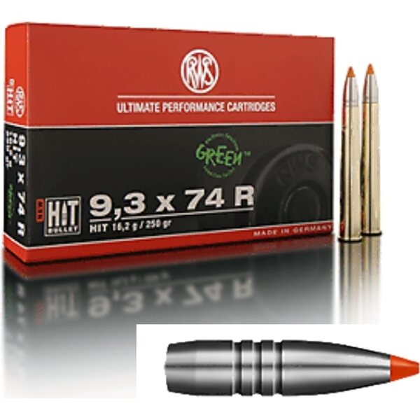 RWS 9,3x74 R HIT 16,2g 20pcs