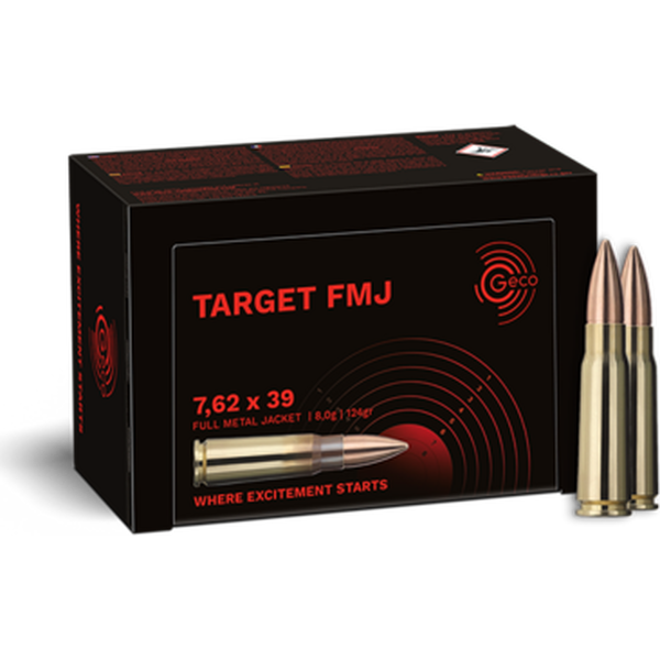 Geco 7,62x39 Target 8 g FMJ 50 uds