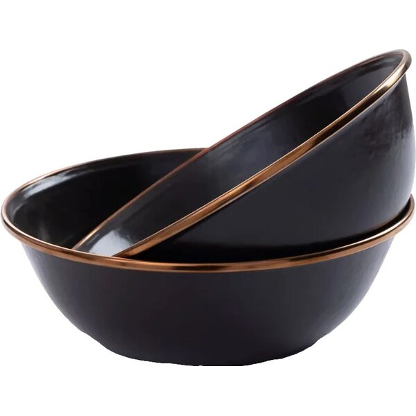 Barebones Enamel Bowl Set 2pcs