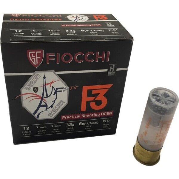 Fiocchi F3 Practical Shooting Open 12/76 32g 25buc