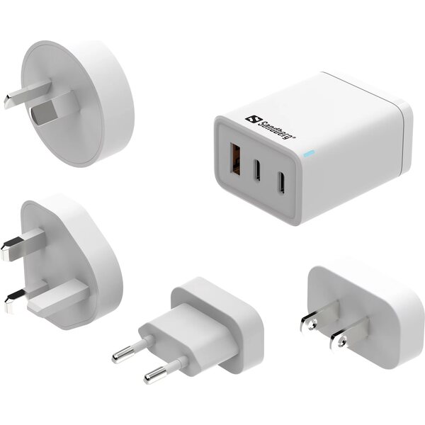 Sandberg 3in1 TravelCharger USB-C/A 65W