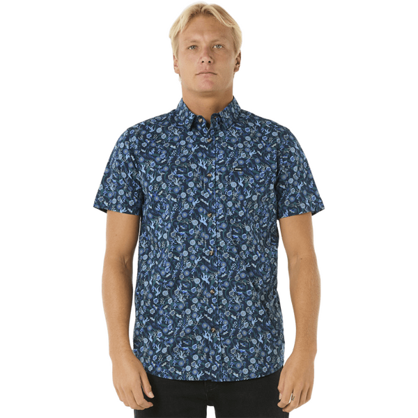 Rip Curl Florar Reef Short Sleeve Shirt Mens