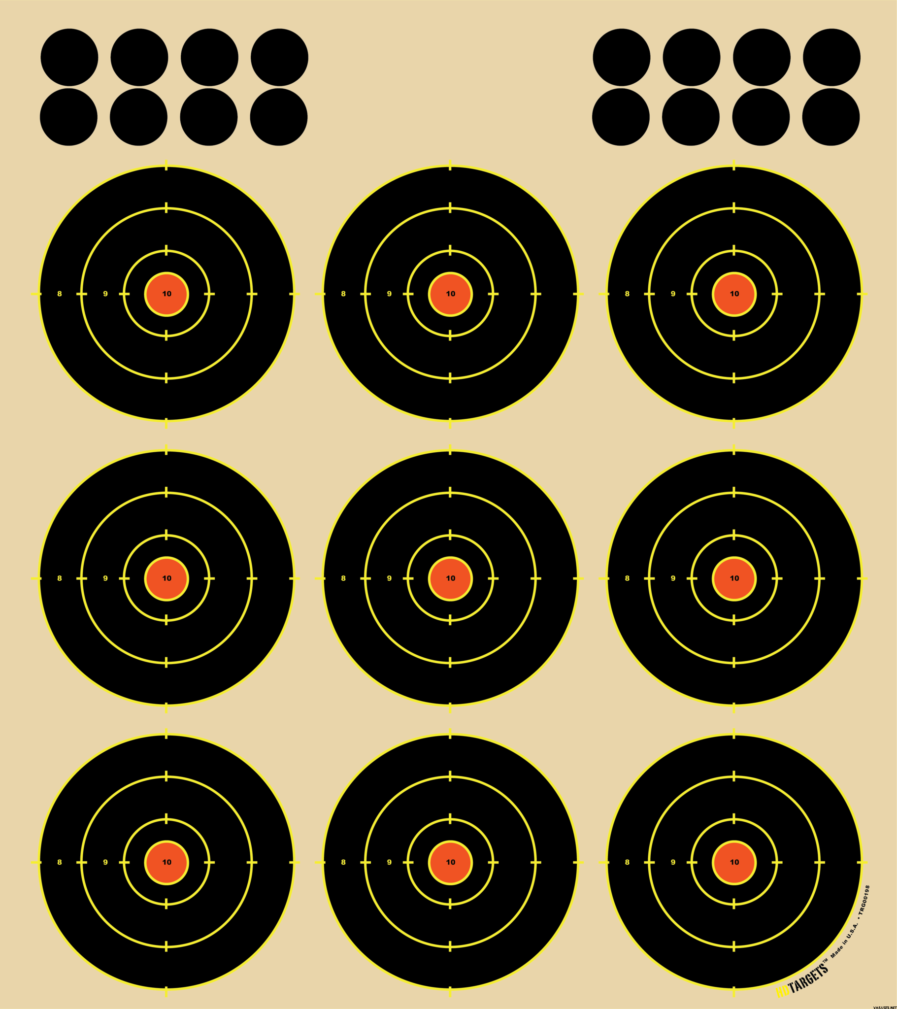 hd-targets-3-circle-9-up-target-10-pcs-alignment-targets