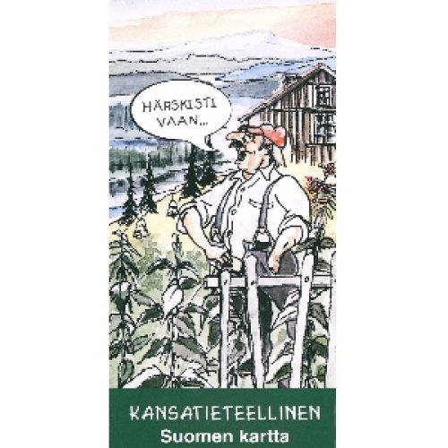 kansatieteellinen suomen kartta Kansatieteellinen kartta Suomi 1:1,6 milj., huumorilla  kansatieteellinen suomen kartta